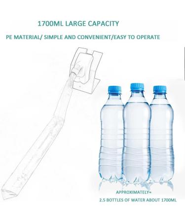 50 Pcs Urine Bottles Male 1700 Ml Big Capacity Catheter Bag Prevent Side Leakage External Catheter for Men Lie Flat/Side Can Be Used Portable Easy to Operate - Buy Online on GoSupps.com