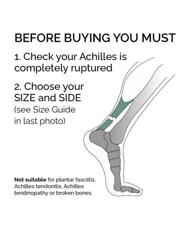 Achilles Tendon Rupture Night Splint - Large Right Size for Complete Tears - Consult Medical Professional Before Purchase - Buy Online on GoSupps.com
