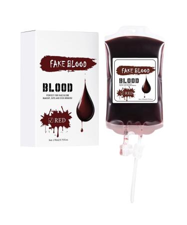 Generisch Liquid face paint - 170 ml - Waterproof bag for Halloween - Red and blue makeup for women and men - Spooky party supplies