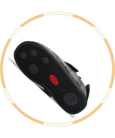 DXDUI Diabetic Casual Shoes 37 Black - Adjustable Swelling Shoes for Hiking and Outdoor Sports - Buy Online on GoSupps.com