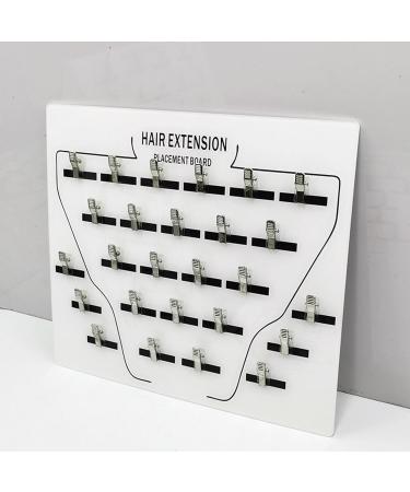 Extension Holder Sturdy Acrylic Hair Styling Board Hair Extension Holder Hair Extension Board Hair Extension Holder Acrylic Board With Clip For Hairpieces Wig Sectioning Display Grafting Plate Ha body white - Buy Online on GoSupps.com