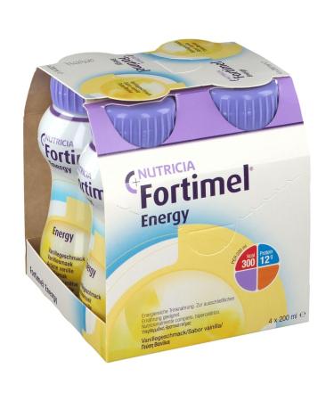 Fortimel Energy Drinking Food Vanilla | 300 kcal | Nutrient-Rich | 4x200ml | Ideal for Increased Energy Needs | Shop Now - Buy Online on GoSupps.com
