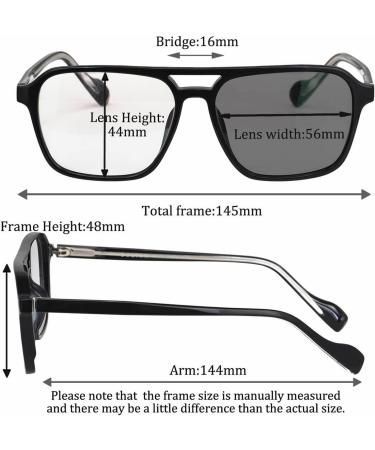 Shinu Multi-Focus Photochromic Bifocal Glasses - Anti-Blue Light Titanium Frames for Men & Women | NL3045 C5 - Buy Online on GoSupps.com