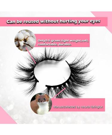 piuryue 25 Pairs Makeup Eyelashes Fake Eyelashes Soft Slender Natural Long Lashes - Buy Online on GoSupps.com