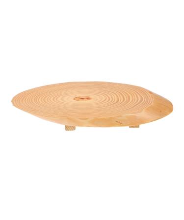 Zerodeko 1pc Sushi Plate Bread Pan Wood Tray Wooden Tray Food Tray Decorative Trays Storage Plate Fruit Bark 36X12X4CM Khaki