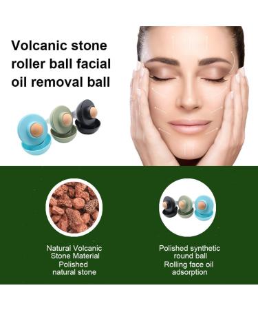irene inevent Facial Oil Absorbing Roller Stone Beauty Rolling Removal Stick Reusable Portable Forehead Absorption Cleaning Remover Green - Buy Online on GoSupps.com