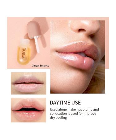 Tianbi 2pcs Natural Lips Plum Set | Plant Extract Lip Serum & Balm for Fuller Hydrated Lips - Moisturizing Clear Lip Gloss - Buy Online on GoSupps.com