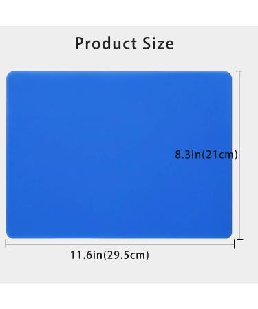 Leceha 2 Pack Silicone Mats for Resin Jewelry Casting and Epoxy Crafts - 11.6 x 8.3 Blue and Rose Red Placemat Set - Buy Online on GoSupps.com