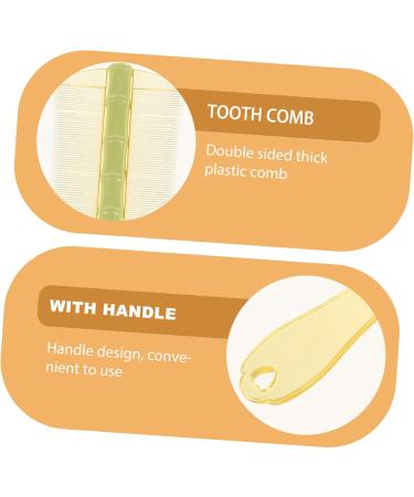 Lot de 6 Peignes Antipelliculaires Dents Fines Grosse Taille en Plastique pais Double Face avec Manche Ergonomique pour Enlever Poux Pellicules Cuir Chevelu Adultes Gar on - Buy Online on GoSupps.com
