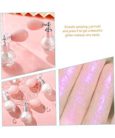 FOMIYES 4pcs High Gloss Dusting Spray Hair Gel Hair Glitter Highlighter Powder Spray for Body Miss Face 7.5x7cm x4pcs Purplex4pcs - Buy Online on GoSupps.com