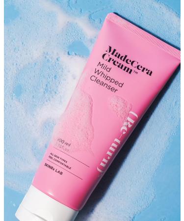 SKINRxLAB Made Cera Cream Mild Whipped Cleanser 100ml - Hydrating Facial Foam with Cica & Aloe for Sensitive Skin - Buy Online on GoSupps.com