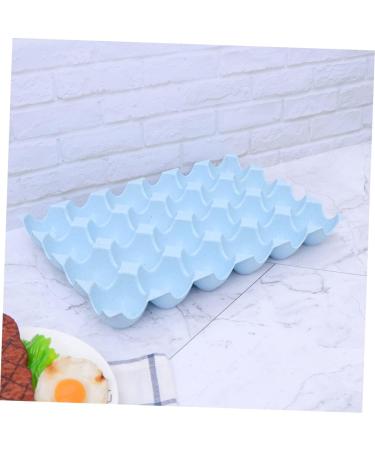 OSALADI Box Egg Holder Organizer Refrigerator Egg Holder Container Egg Tray Blue 29*19CM - Buy Online on GoSupps.com