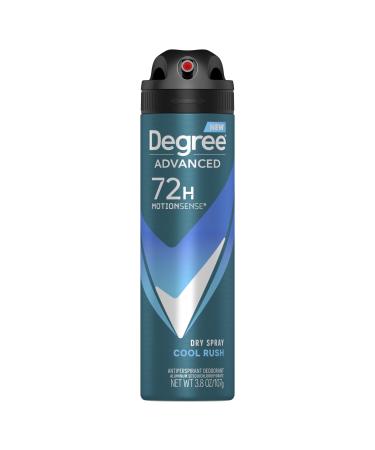 Degree Men Antiperspirant Deodorant Dry Spray Cool Rush Deodorant for Men With MotionSense Technology 3.8 FO