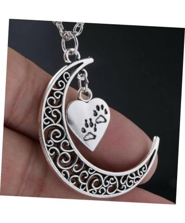 CALLARON Moon Peach Heart Necklace Necklaces Love Heart Necklace Women Necklace Fine - Buy Online on GoSupps.com