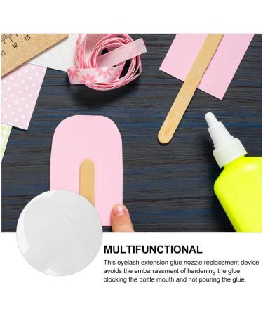 Lot de 50 Embouts de Bouteille de Colle pour Extension de Cils Bouchons de Rechange en Plastique Compatibles Plupart des Goulots Accessoire Pratique pour Salon de Beaut et - Buy Online on GoSupps.com