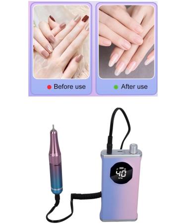 Nail Drill High Efficiency Rechargeable Portable Nail Drill Multifunctional CW CCW Rotation 40000 RPM for Polishing (Genericd9h4szpq2c-12) - Buy Online on GoSupps.com