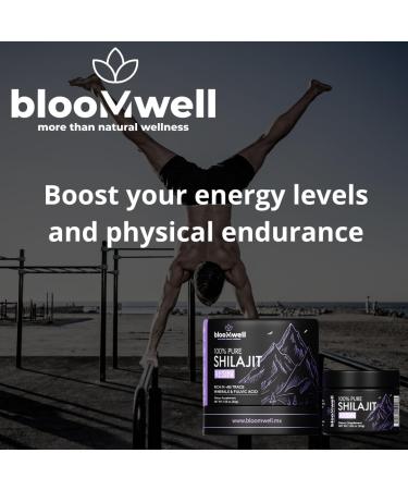 Bloomwell Pure Shilajit Resin - 100% Authentic Himalayan Resin for Energy Focus and Vitality | Premium Mineral-Rich Natural Extract and Fulvic Acid | 2 Months Supply - Buy Online on GoSupps.com