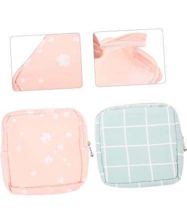 Lurrose 2pcs Girly Cotton Coin Purse Set | Portable Tampon Holder | Menstrual Pad Storage Bag - Buy Online on GoSupps.com