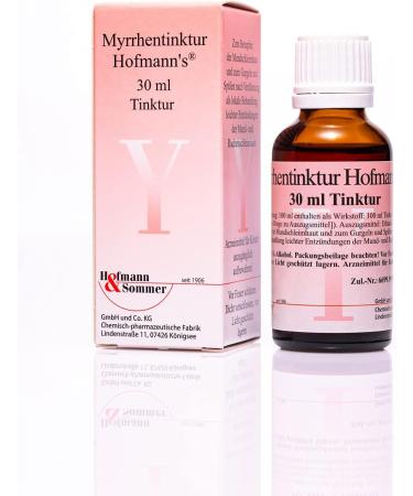 Myrrh Tincture - Hofmann's Herbal Mouth & Throat Therapy (2x30ml) - Soothing Relief for Oral Care - Buy Online on GoSupps.com