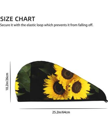 Hair Towel Wrap - Quick Drying Towel Turban with Button | Japanese Cherry Blossom Design - Buy Online on GoSupps.com