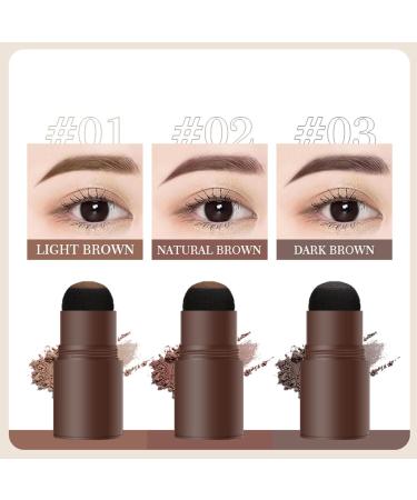 LXZJJM Eyebrow Stamp Stencil Kit - Long-lasting Smudge-free Brow Makeup | Natural and Smooth Texture | Multifunctional | Includes 10 Brow Shapes & Stamps | Reusable eyebrow stencils (01+03) - Buy Online on GoSupps.com