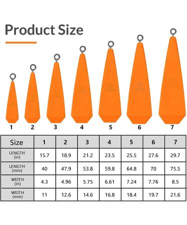 Fishing Practice Plugs for Kids - Improve Casting Skill with THKFISH Weight Casting Plug - 7 Sizes, Color A - 7PCS - Buy Online on GoSupps.com