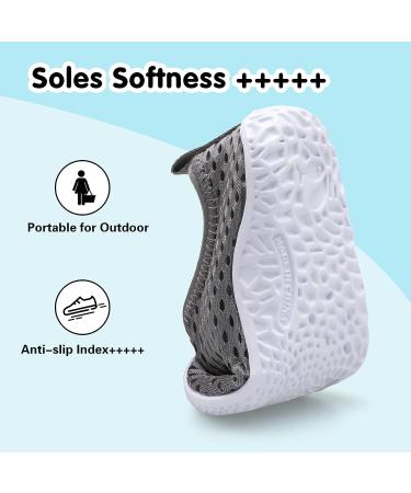 Kids Toddler Water Shoes | Barefoot Swim Beach Aqua Shoes for Boys & Girls | Quick Dry Outdoor Sports Shoes | Size 7-7.5 - Ty2 Bmeshgreyn - Buy Online on GoSupps.com