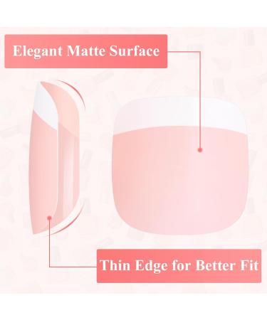 Melliex 120-Piece Wrong Tooth Kit French Natural Matt Toenails Full Cover Tips for Women | 12 Sizes Available - Buy Online on GoSupps.com