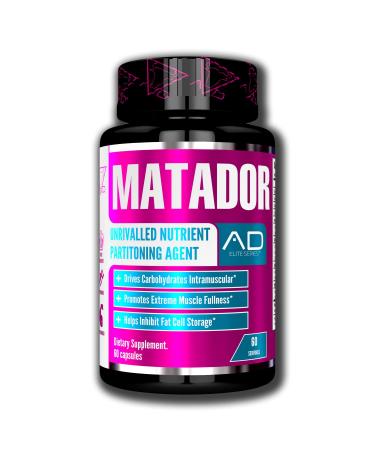 Project AD Matador Muscle Builder - Glucose Disposal Agent, Enhance Muscle Pumps, Promotes Muscle Growth, Vascularity and Energy- Chromax, D-Biotin & Other Vitamins - 60 Natural Capsules