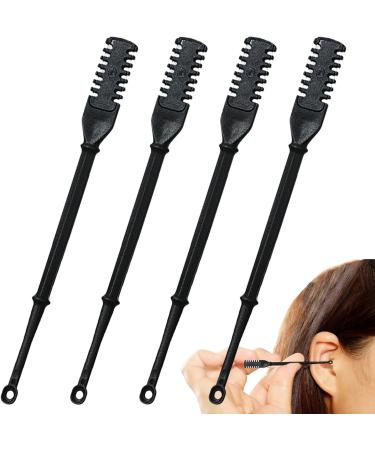 Manual Nose Hair Trimmer Nose Hair Shaver Manual 4 Piece Double Sided Nose Hair Trimmer Nose Hair Removal Device with Comfortable Grip for Business Travel Travel Dorm Rooms Black - Buy Online on GoSupps.com