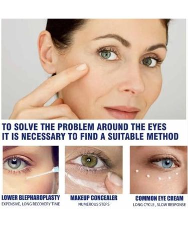 Glozie Instant Eye Lift Glozie Eye Bag Eraser Instant Anti-Aging Moisturizer Anti-Wrinkle Eye Cream Fade Fine Lines Tighten Sagging Skin Brighten Skin Tone (2Pcs) - Buy Online on GoSupps.com