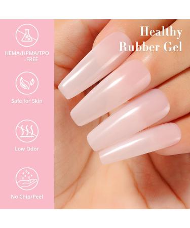Nicedeco Rubber Base Gel Pink 15ml - LED UV Soak Off Nail Art Manicure | International Shipping Available - Buy Online on GoSupps.com