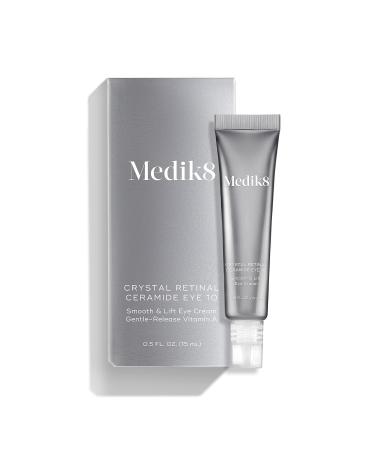 Medik8 Crystal Retinal Ceramide Eye 10 Cream - Gentle Vitamin A Formula for Brightening and Wrinkle Reduction - Ideal for Sensitive Skin - 0.5 ml - Buy Online on GoSupps.com