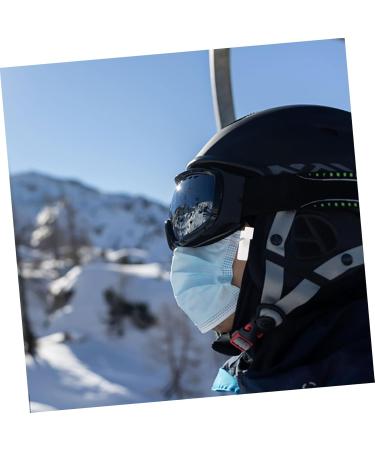 Minkissy Helmet Mask Hooks | Black Clips for Ski & Bike Helmets | Durable PVC Mask Holders for Outdoor Use | 4x2x1cm - Buy Online on GoSupps.com