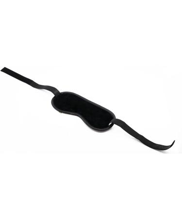 Ultra-Soft Velvet Sleep Mask & Blindfold for Comfortable Travel, Shift Work, and Meditation - Black - Buy Online on GoSupps.com
