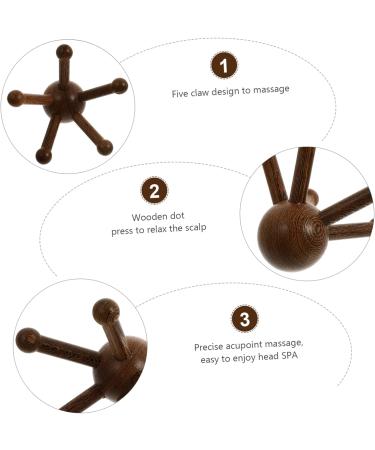 Ultechnovo 4-Piece Wooden Massage Set | Hand Massagers Scalp Massager & Hairbrush | International Shipping Available - Buy Online on GoSupps.com