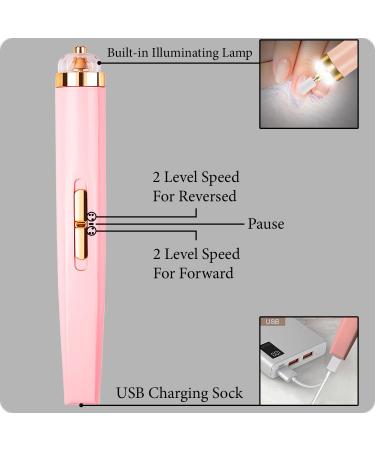Professional Nail Drill - Rechargeable 5 in 1 Electric Nail Files with Manicure and Pedicure Accessories - Electric Nail File Kit for Nail Salon and Home DIY (Men and Women) - Buy Online on GoSupps.com