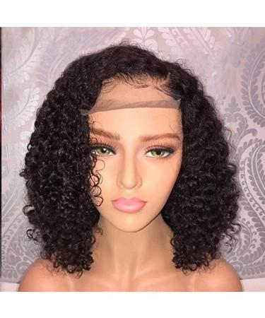 Brazilian Remy Natural Wavy Short Bob Lace Front Hair Wigs for Black Women - Glueless Lace Wig with Baby Hair - Buy Online on GoSupps.com