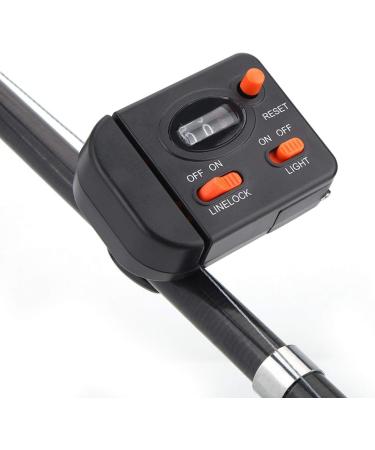 Buy Clip-On Fishing Line Counter - Black | Accurate Counting for 7-32mm Fishing Rods | International Shipping Available - Buy Online on GoSupps.com