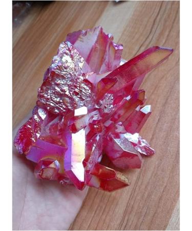 Natural Crystal Rough BEGISA Crystal 445g Light Red Quartz Crystal Titanium Bismuth Silicon Cluster Rainbows Natural Stones and Minerals Crystals - Buy Online on GoSupps.com