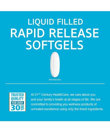 21st Century Calcium 600 + D Liquid Filled Softgels - 90 ct per Serving Pack of 3 - Buy Online on GoSupps.com