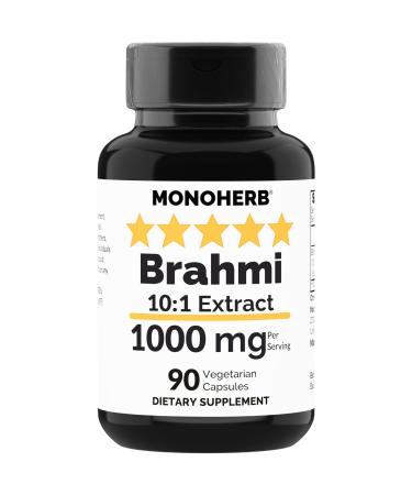 MONOHERB Brahmi Extract 1000 mg - 90 Vegetarian Capsules