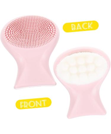 FRCOLOR Double-sided Silicone Facial Cleansing Brush Cleaning Brush Facial Brush Facial Scrubber Facial Tools Face Facial Wash Brush Manual Beauty Tools Man-made Fiber Plastic - Buy Online on GoSupps.com