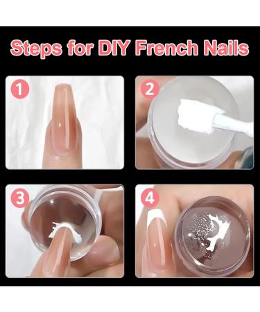 Rotatable Nail Stamp Set | Silicone Nail Art Tools & French Nail Design Accessories - Buy Online on GoSupps.com