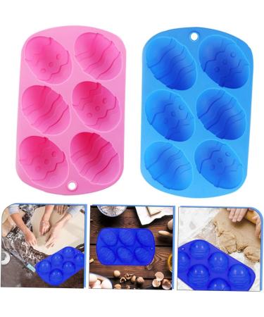 Alipis 2pcs Six Egg Mold Easter Egg Shapes Baking Mold Easter Egg Molds Silicone Egg Candle Mold Silicone Molds Gummy Mold Baking Pan Easter Silicone Mould Silica Gel Cake Chocolate Mold - Buy Online on GoSupps.com