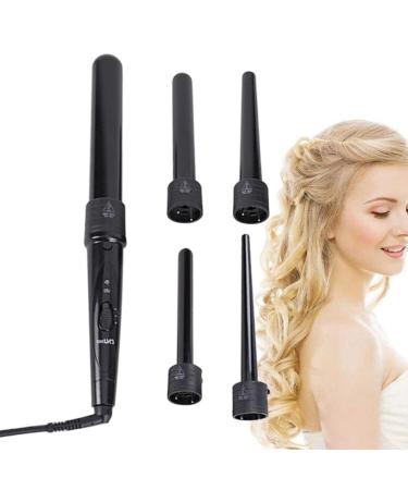 Muflydo Hair Curling Wand Set Electric Curling Wand Kit | Styling Curling Iron with Anti-Hot Holder for Travel Dormitory Home Business Trip