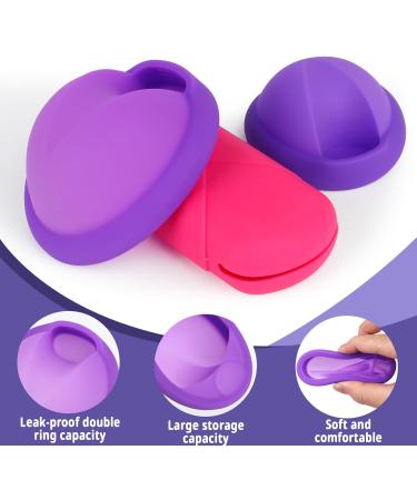 FENGQ Menstrual Disc Reusable Silicone Period Disc & Alternative to Tampons for Active Women (Purple S+L) - Buy Online on GoSupps.com