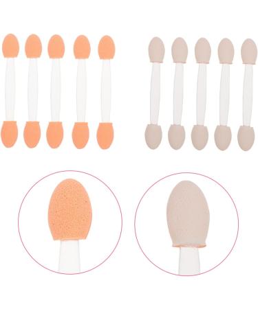 NOLITOY 200 pcs Professional Applicator Double-end Double-headed Tool Dual-sides Sponge Cosmetic Makeup 6.5x1.3cmx2pcs Whitex2pcs - Buy Online on GoSupps.com