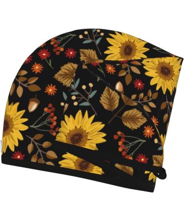 Sunflower Leaves Microfiber Hair Towel | Soft Super Absorbent Hair Wrap for Women | Quick Dry Coral Velvet Cap for Long Curly & Thick Hair - Buy Online on GoSupps.com