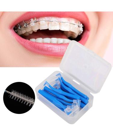 Interdental Toothbrush 20 Pack - L-Shaped Brush for Hair Stain Removal (0.7mm) | Buy Internationally - Buy Online on GoSupps.com